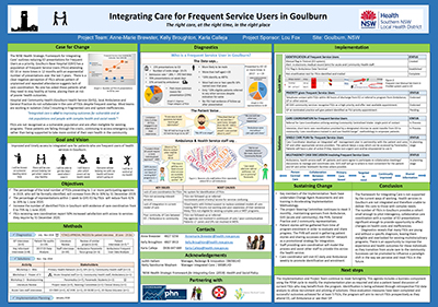 Integrating care for frequent service users in Goulburn