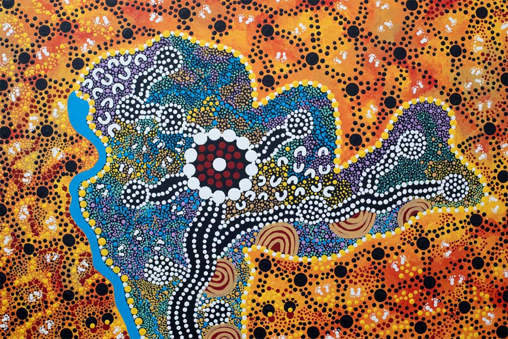 Artwork at Wellama Aboriginal Community Health Centre (Bankstown House)