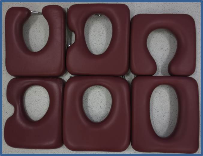 image shows different types of commode seat