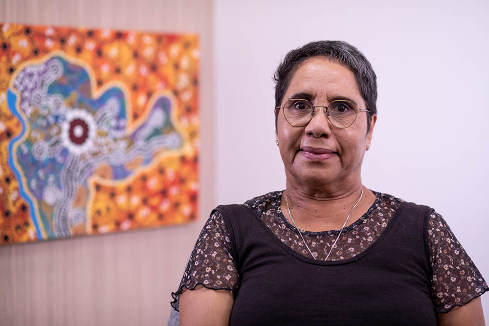 Joyce Saunders, Aboriginal Liaison Officer at Bankstown-Lidcombe Hospital, pictured at Wellama Community Aboriginal Health Centre