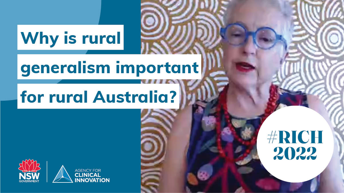 Ruth Stewart speaking at the RICH Forum: Why is rural generalism so important for rural Australia?